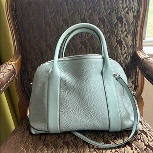 Coach Sea Mist Leather Satchel